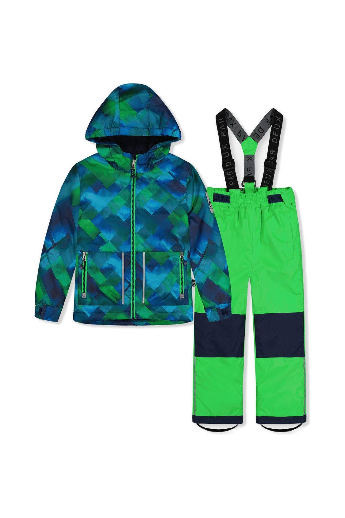 selected Blue and Green Checkered Print