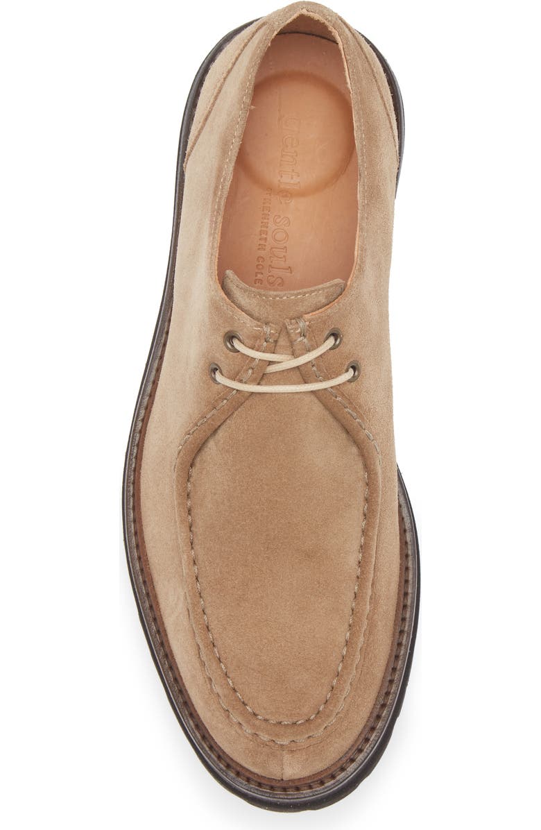 Gentle Souls Lisbon Apron Toe Lug Sole Shoe, Alternate, color, Sand Suede