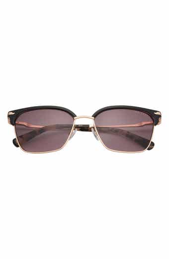 Ted Baker 55mm Half Rim Square Sunglasses