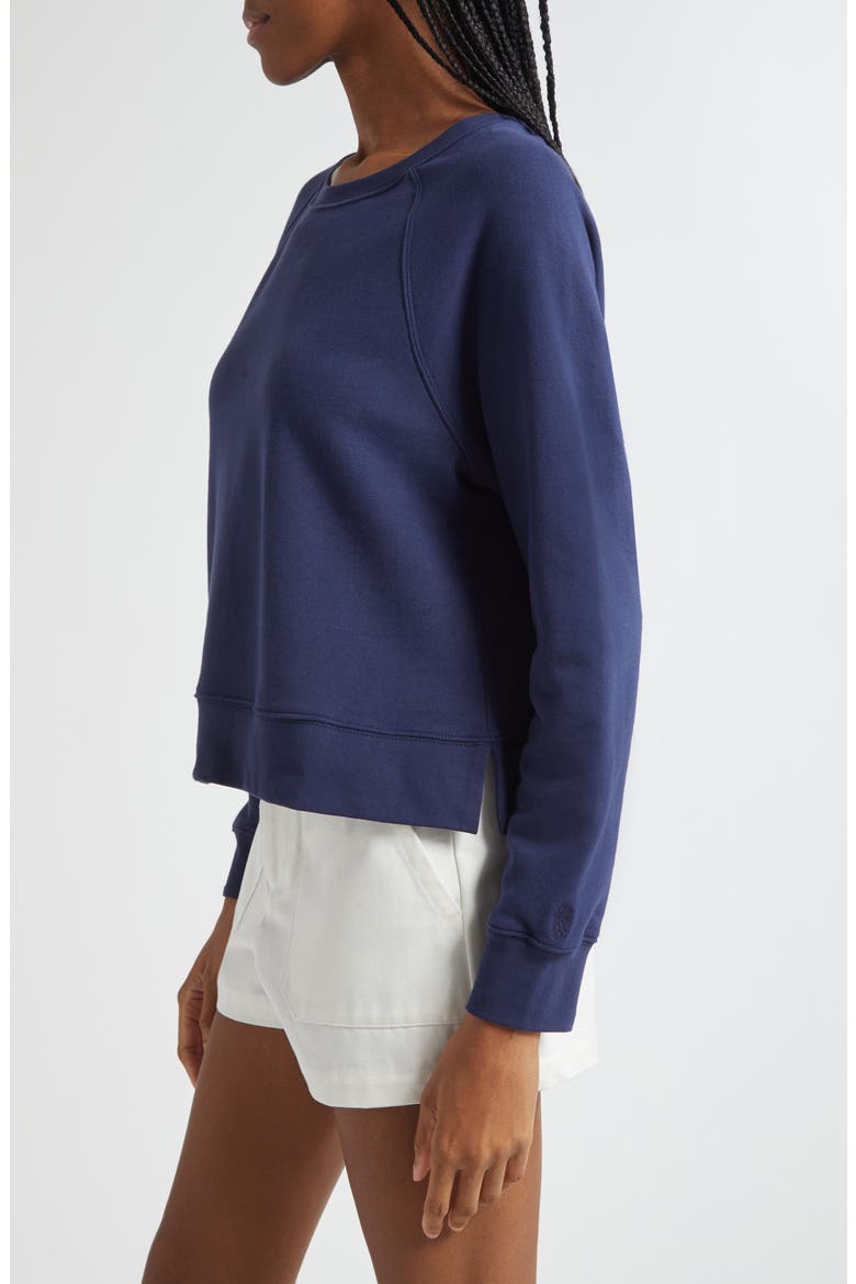 Marina Del Mar Cotton Sweatshirt, Alternate, color, COASTLINE