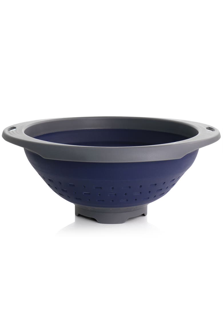 Bluemarine Collapsible Polypropylene Colander, Alternate, color, Navy