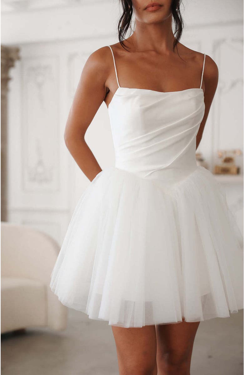 Untamed Petals Sylvie Mini Dress, Alternate, color, Ivory