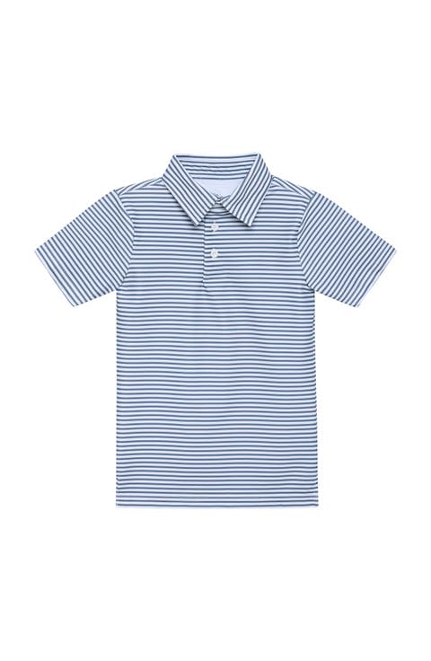 Boys Thin Stripe Polo Shirt