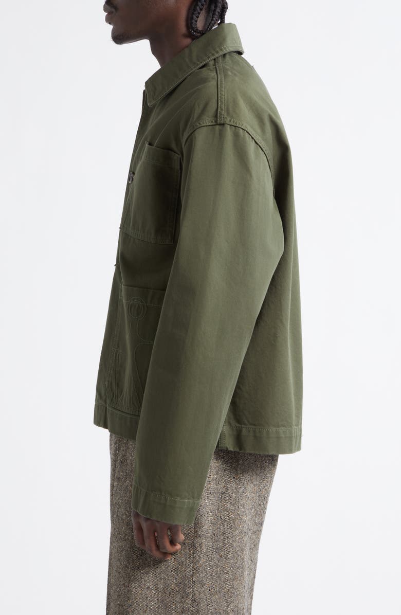 JW Anderson Anchor Patch Pocket Chore Jacket, Alternate, color, Washed Green