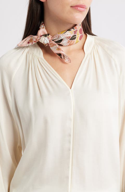 Forest Square Silk Scarf