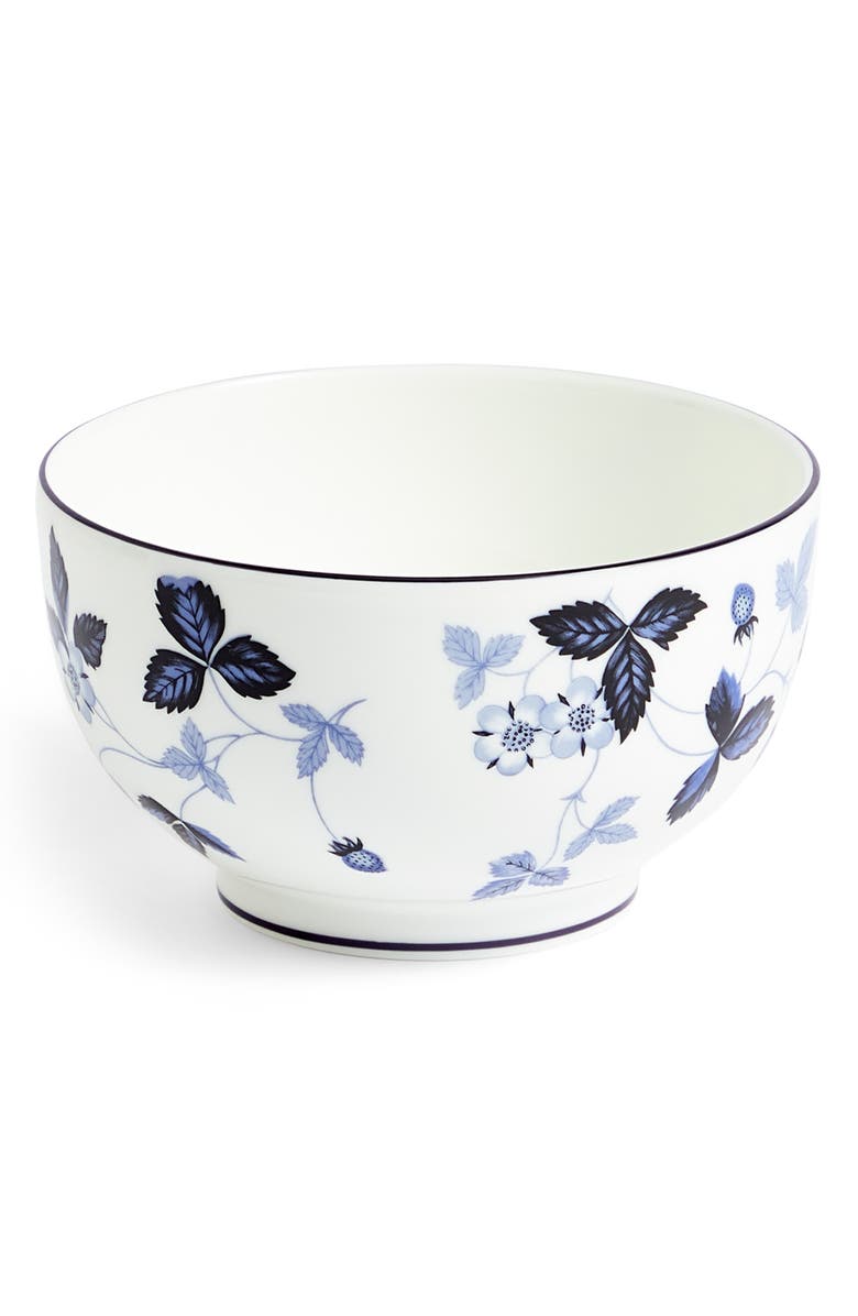 Wedgwood Wild Strawberry Bone China Bowl, Main, color, Blue