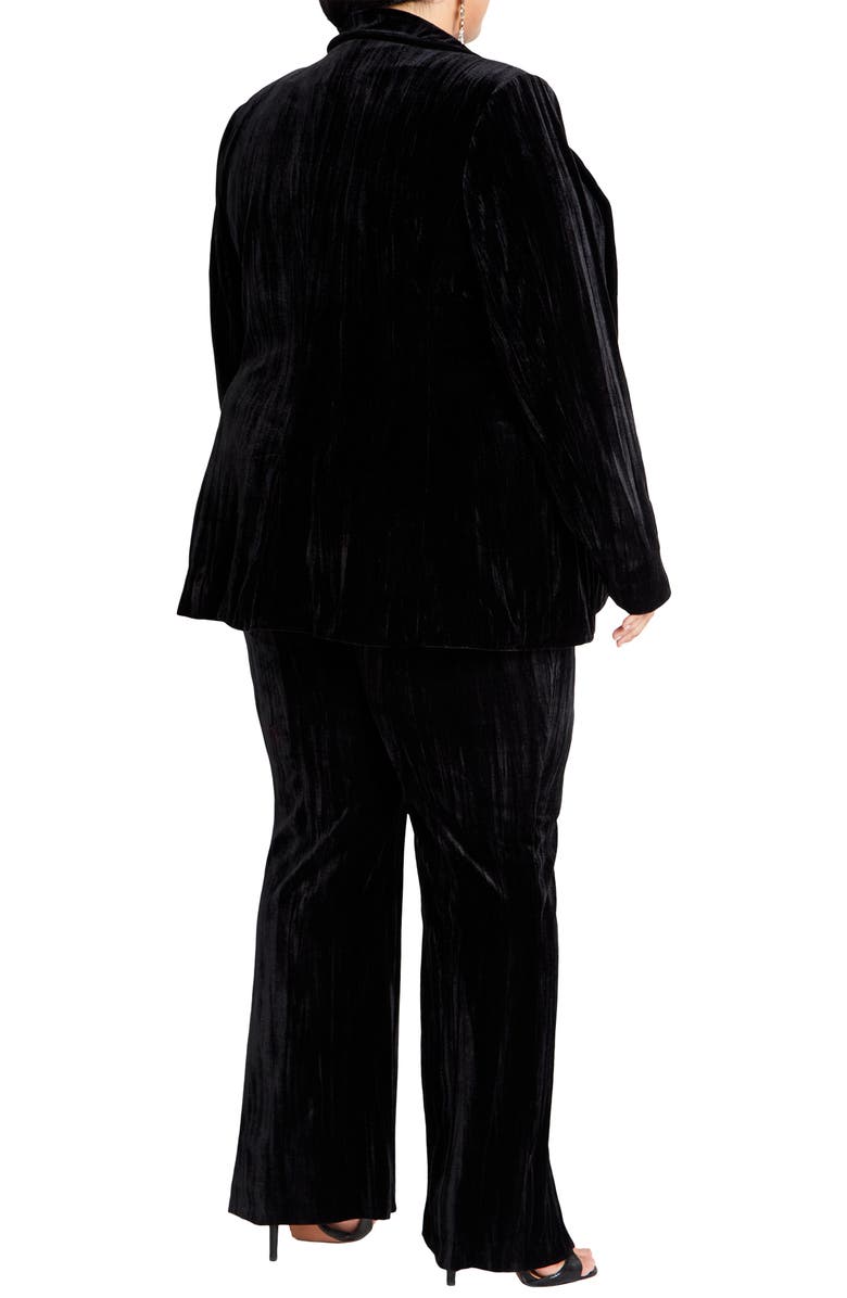 City Chic Crushed Velvet Jacket, Alternate, color, 