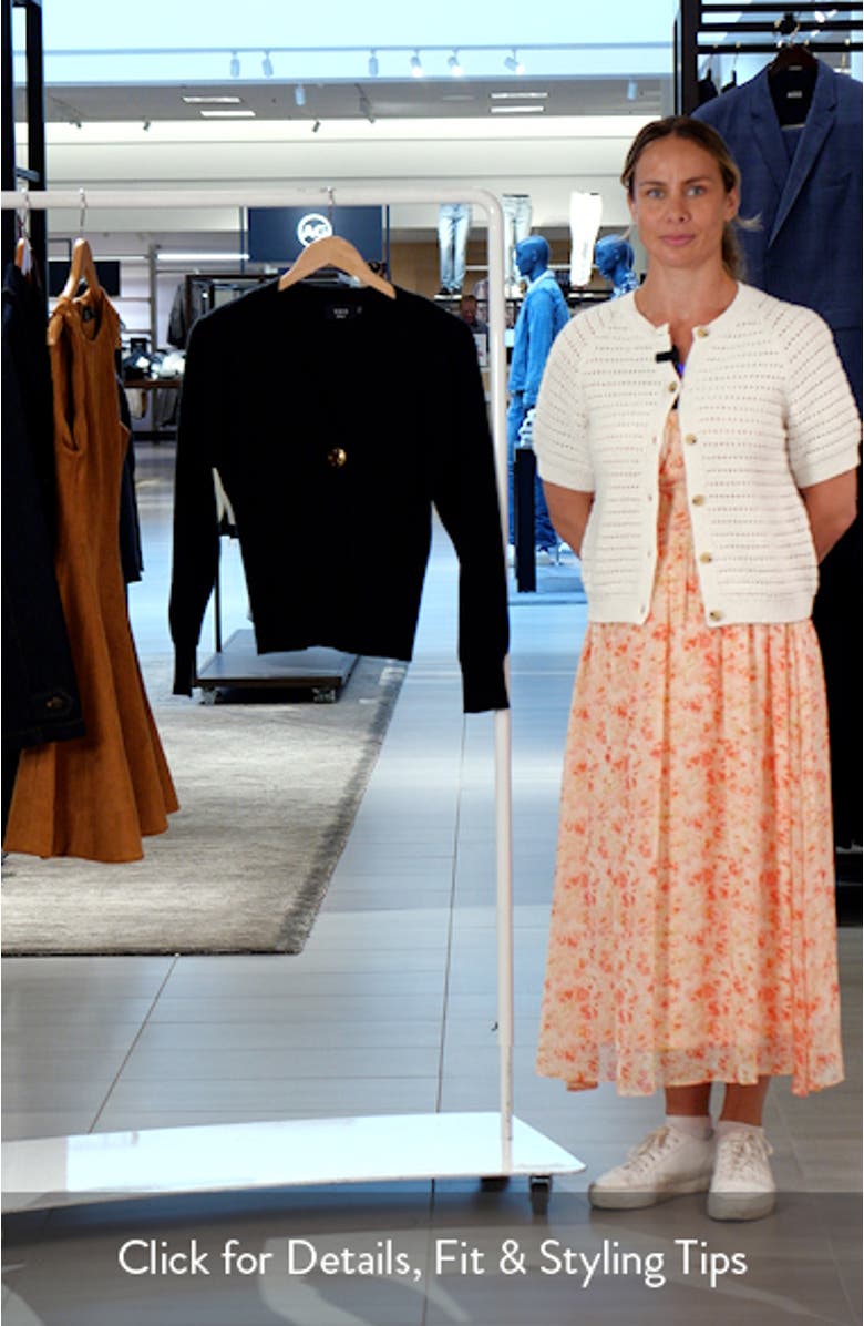 Sonoma Hammered Button Statement Cardigan, sales video thumbnail