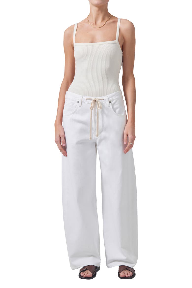 Brynn Wide Leg Organic Cotton Trouser Jeans, Alternate, color, TULIP LT INDIG