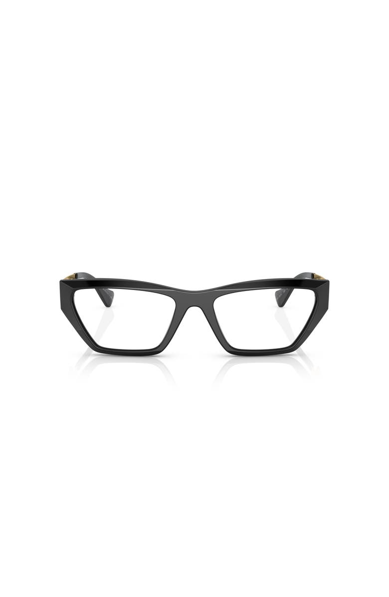 Versace 55mm Irregular optical glasses, Alternate, color, Black