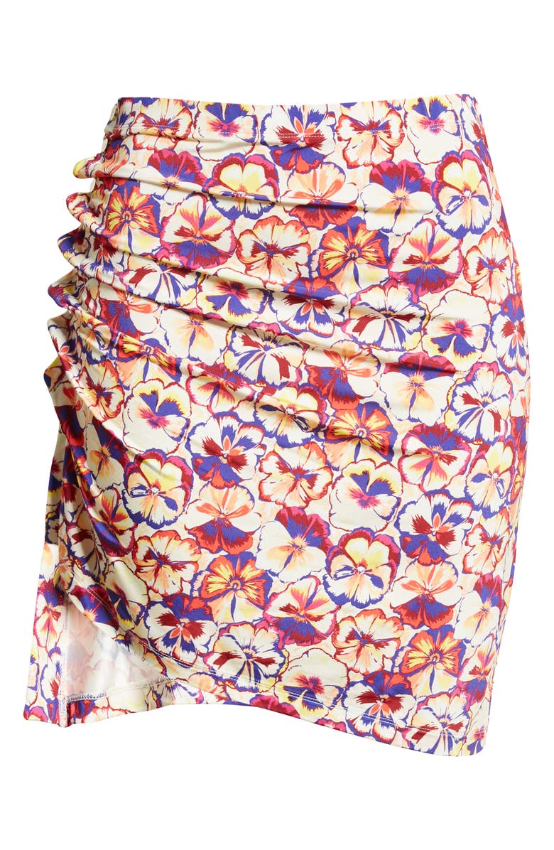 Rabanne paco rabanne x Fondation Vasarely Sunny Pansy Ruched Skirt, Alternate, color, 