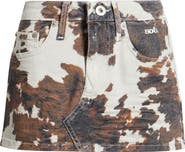 BDG Urban Outfitters Cow Print Ultra Miniskirt