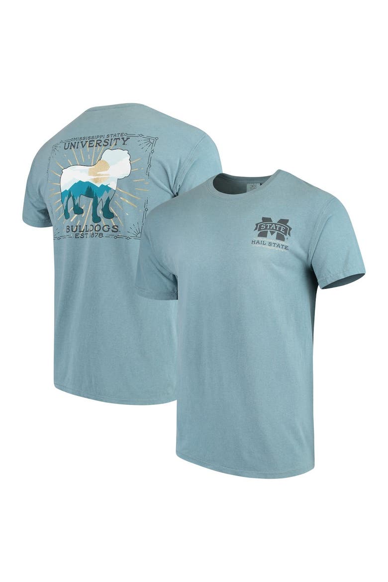 Men's Blue Mississippi State Bulldogs State Scenery Comfort Colors T-Shirt, Main, color, Blue