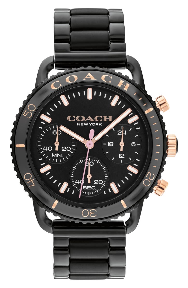 COACH Cruiser Chronograph Bracelet Watch, 37mm, Main, color,