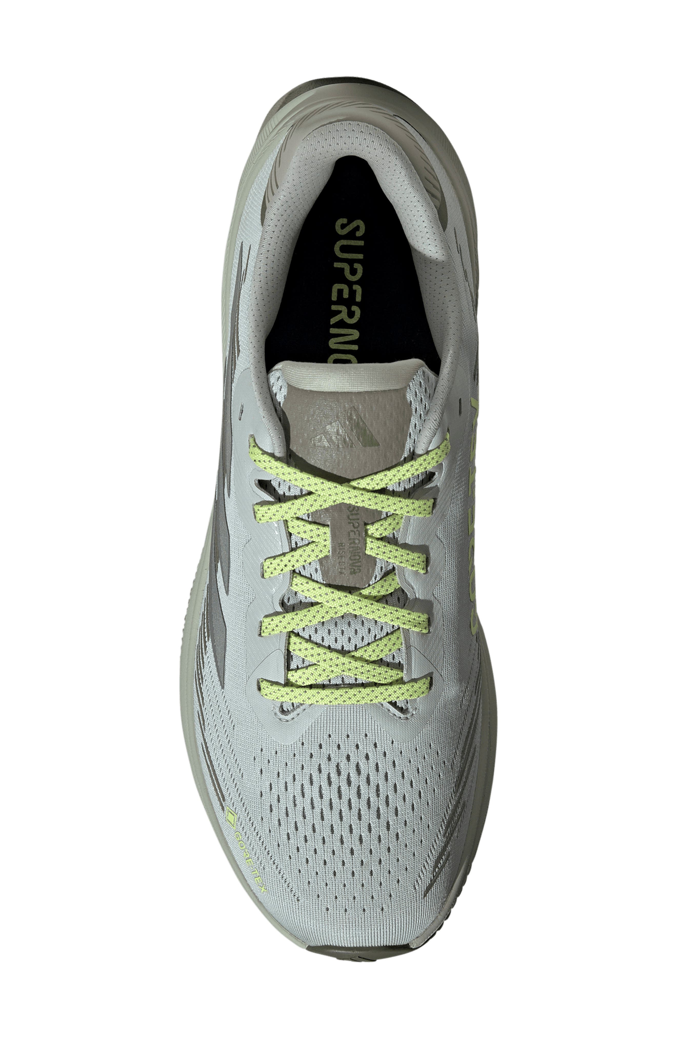 adidas Supernova Rise GTX Gore-Tex<sup>®</sup> Waterproof Running Shoe, Alternate, color, Silver/ Silver Metallic/ Olive
