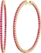 Bony Levy Large El Mar Inside Out Hoop Earrings