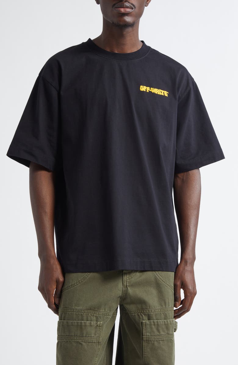 Off-White Puffy Logo Skate Graphic T-Shirt, Main, color, 