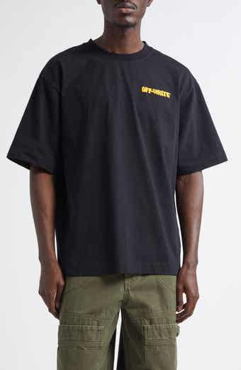 OFF-WHITE | FRESCO ARROW SKATE S/S TEE BLACK 半袖Tシャツ 黑 Off-White Fresco Arrow Skate Embroidered Graphic T-Shirt