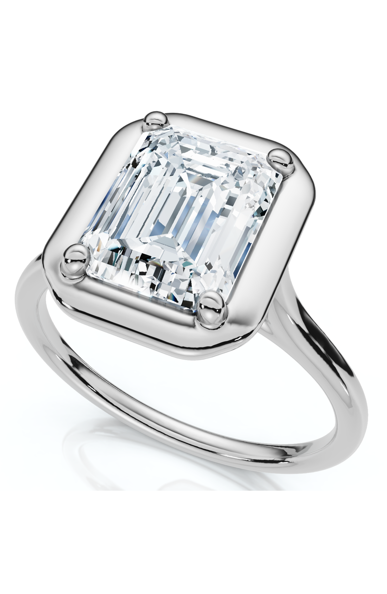 Bliss Diamond Certified 2Ct Emerald Cut Adriana Diamond Engagement Ring 14k Gold Lab Grown, Alternate, color, 14K White Gold