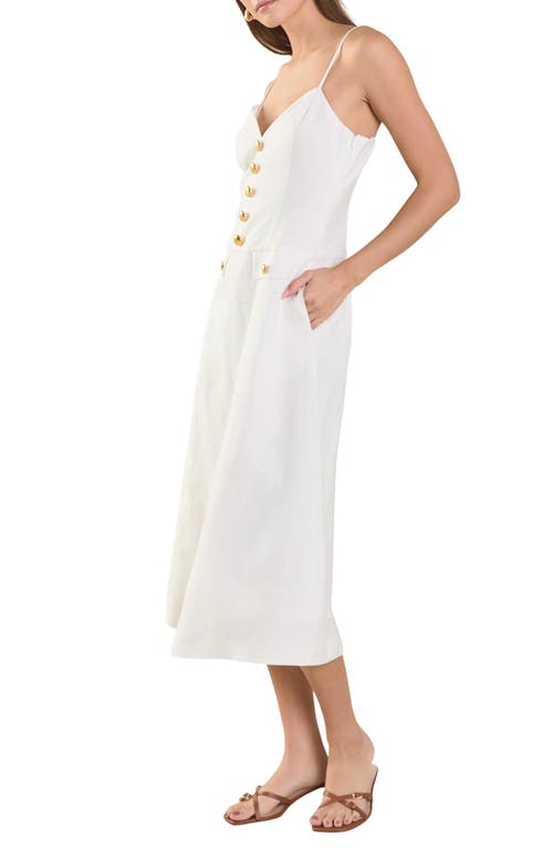 ENDLESS ROSE ENDLESS ROSE LINEN MIDI DRESS