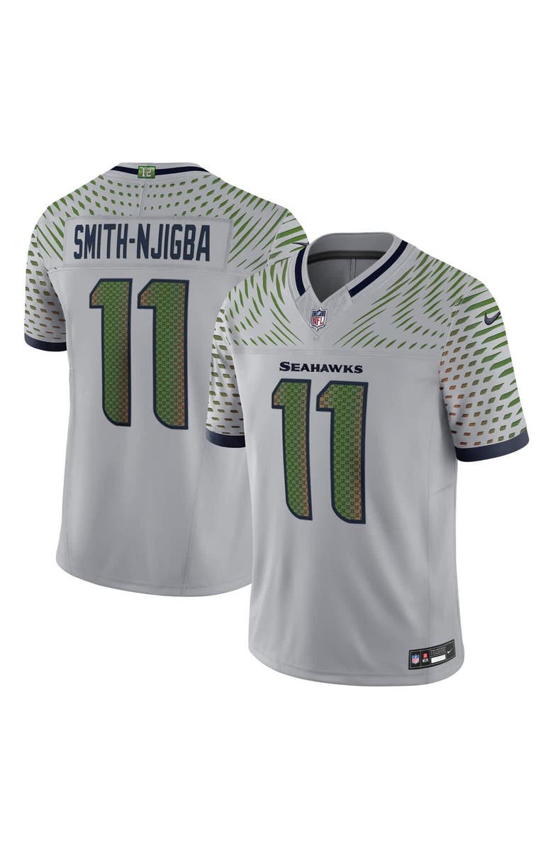 Nike Men's Nike Jaxon Smith-Njigba Wolf Gray Seattle Seahawks 2025 Rivalries Collection Limited Jersey, Main, color, Gray