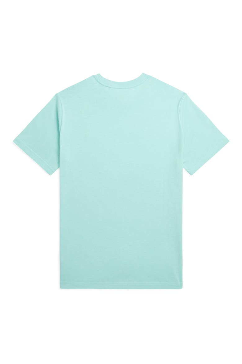 Kids' Solid Cotton Crewneck T-Shirt, Alternate, color, PARAKEET/ C1231