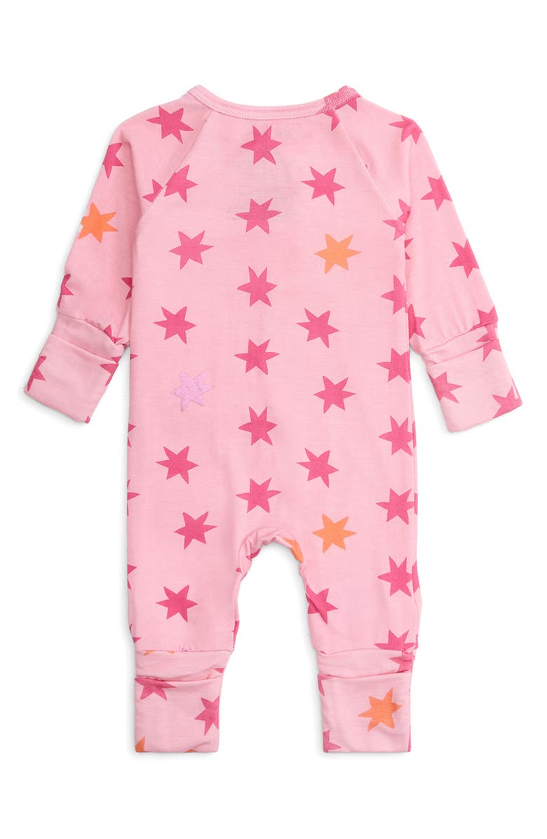 Magnetic Me Cosmic Confetti Magnetic Convertible Footie, Alternate, color, Pink