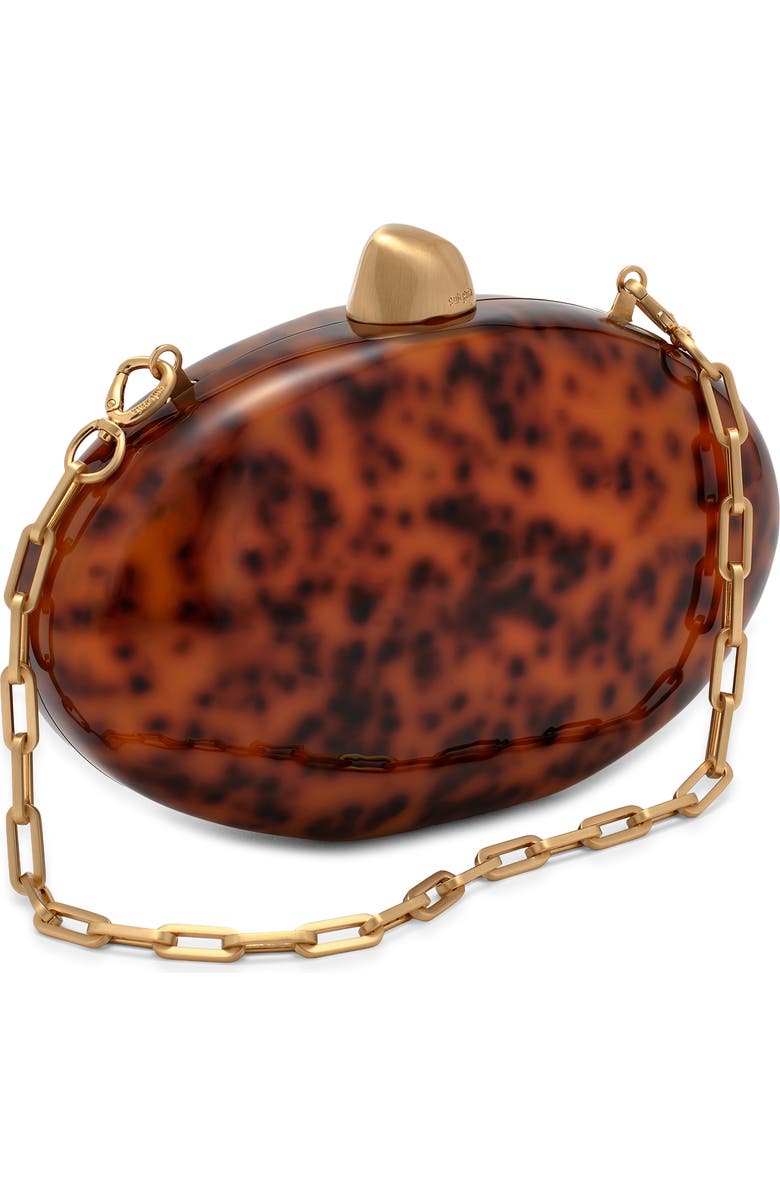 Cult Gaia Eviana Clutch, Alternate, color, Caramel Tortoise