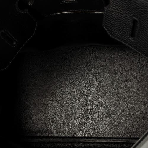 Pre-owned Hermes Hermes Birkin Handbag Black Ardennes With Gold Hardware 35 In Black
