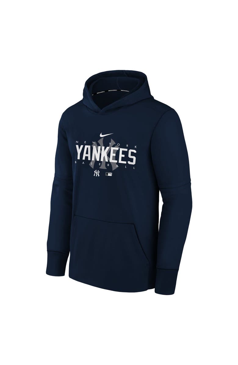 Nike Youth Nike Navy New York Yankees Pregame Performance Pullover Hoodie, Alternate, color,