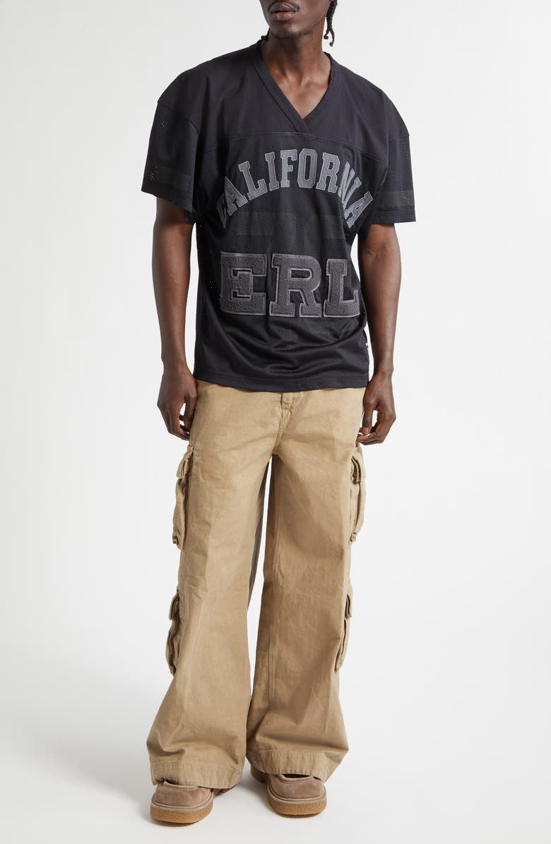 ERL Gender Inclusive Cotton Canvas Cargo Pants, Alternate, color, Beige