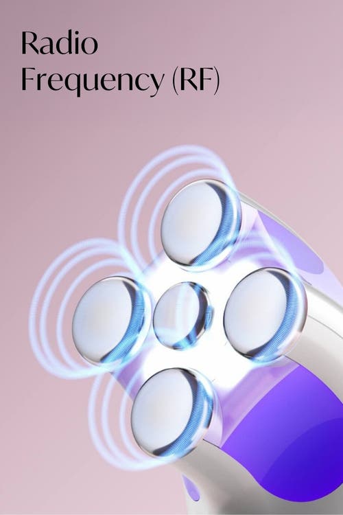 Fancii Ems Facial Massager With Led Therapy In White