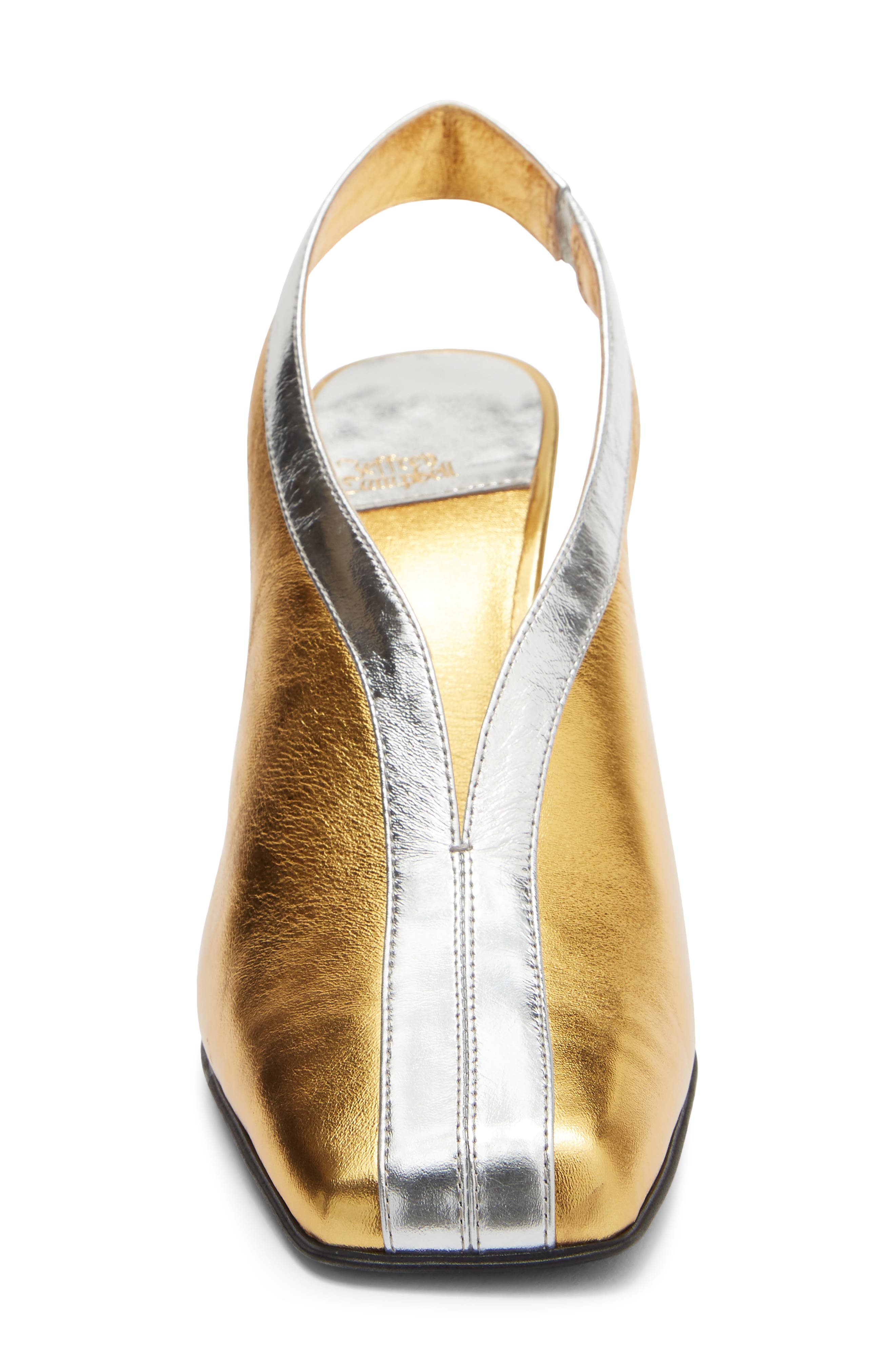Straits Slingback Pump, Alternate, color, GOLD SILVER COMBO