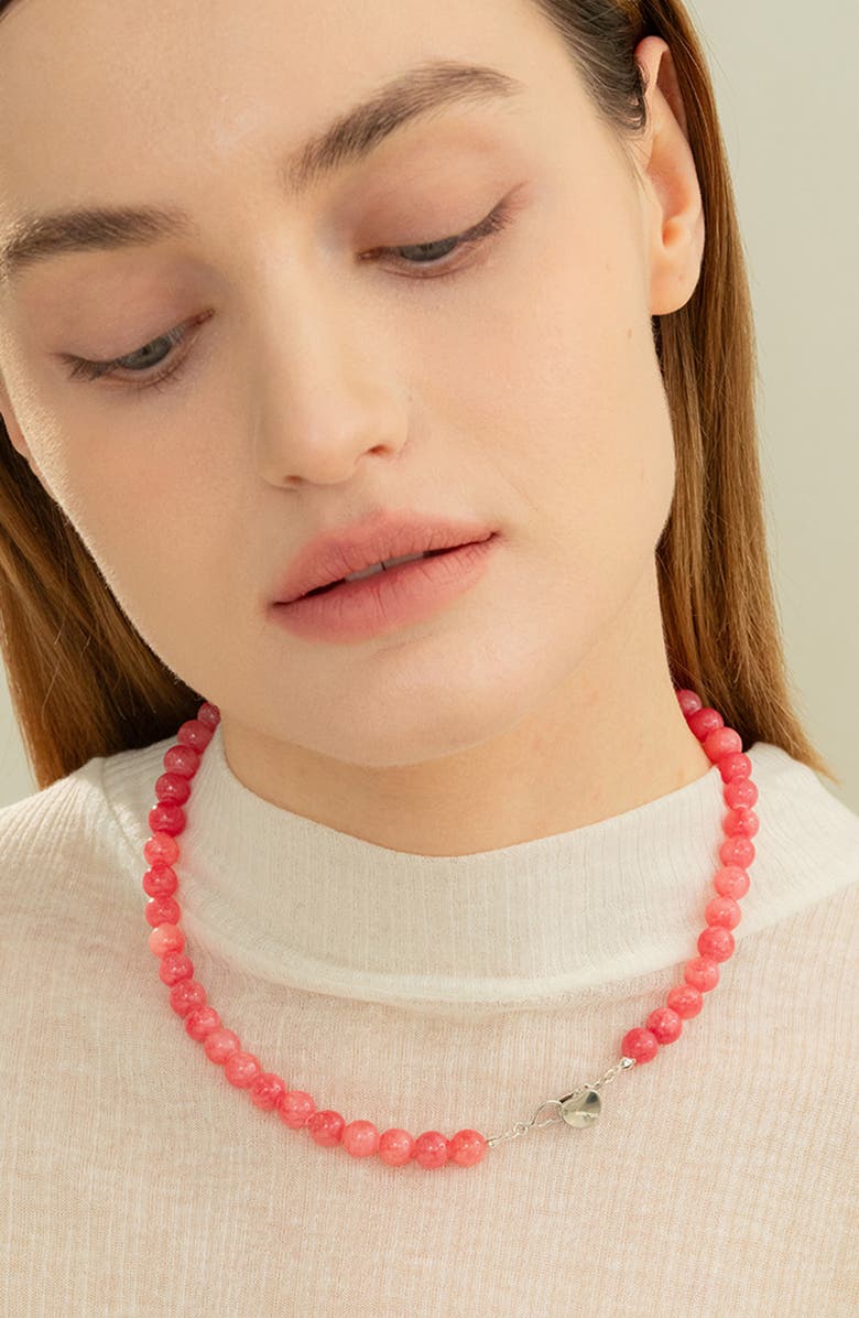 Bearfruit Jewelry Sterling Silver 18k Gold Plated Aeri Heart Clasp Necklace Dainty, Alternate, color, 