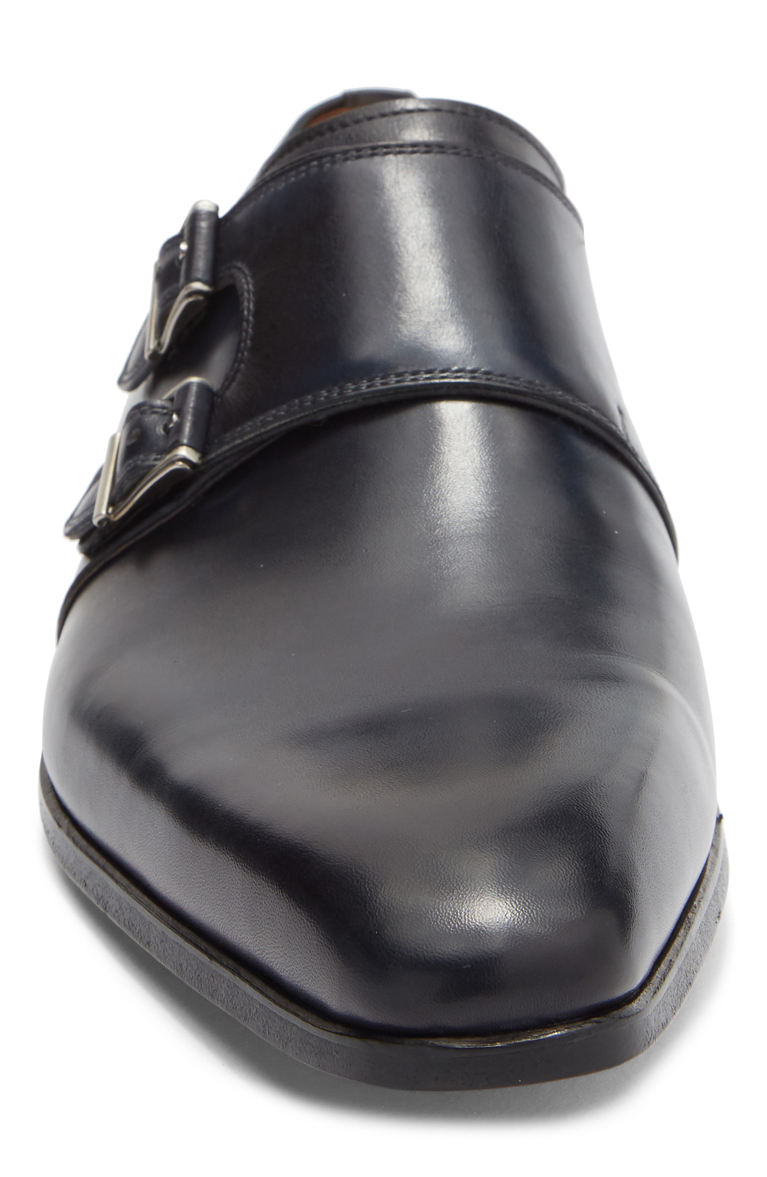 Remo Double Monk Strap Loafer, Alternate, color, NAVY