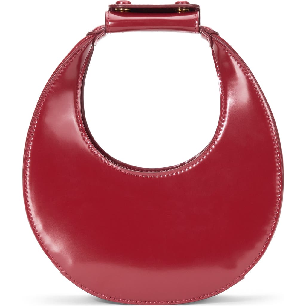 Staud Good Night Moon Leather Top Handle Bag In Pinot