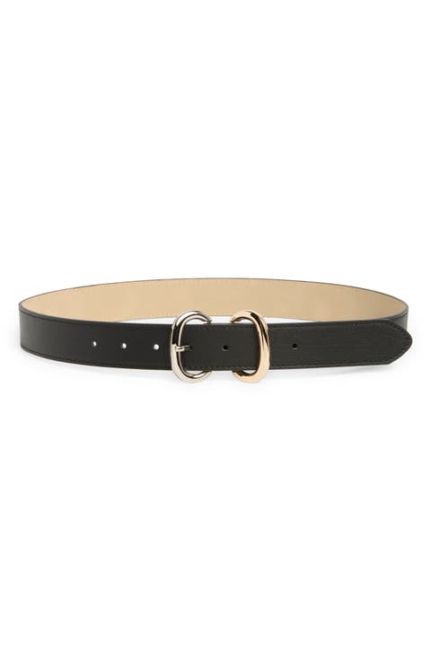 Two-Tone Double Buckle Belt