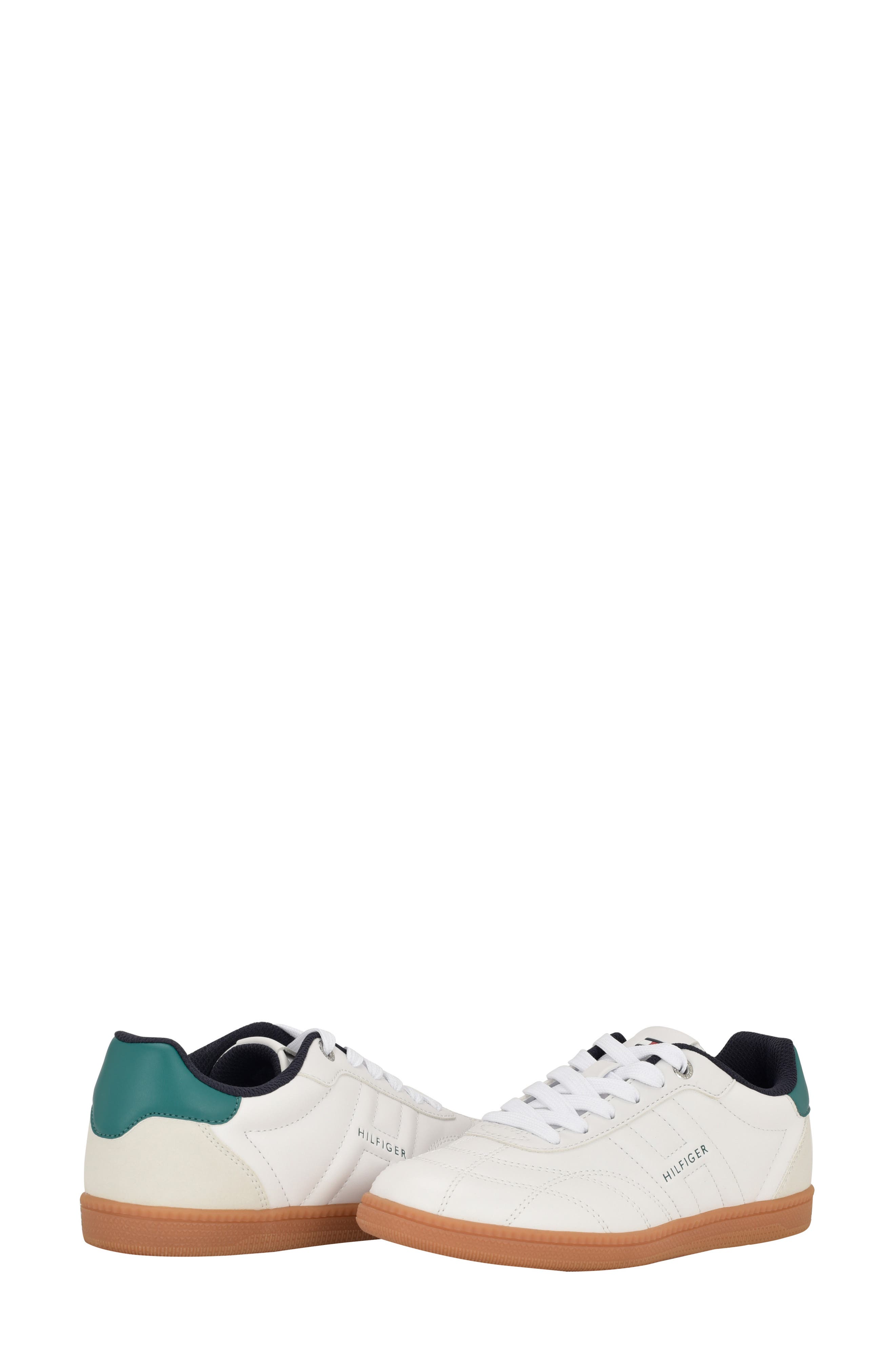 Tommy Hilfiger Simma Lace Up Sneaker, Alternate, color, Medium Green/ White