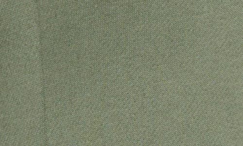 Gibsonlook Inverted Notch Collar Cotton Blend Knit Blazer In Green