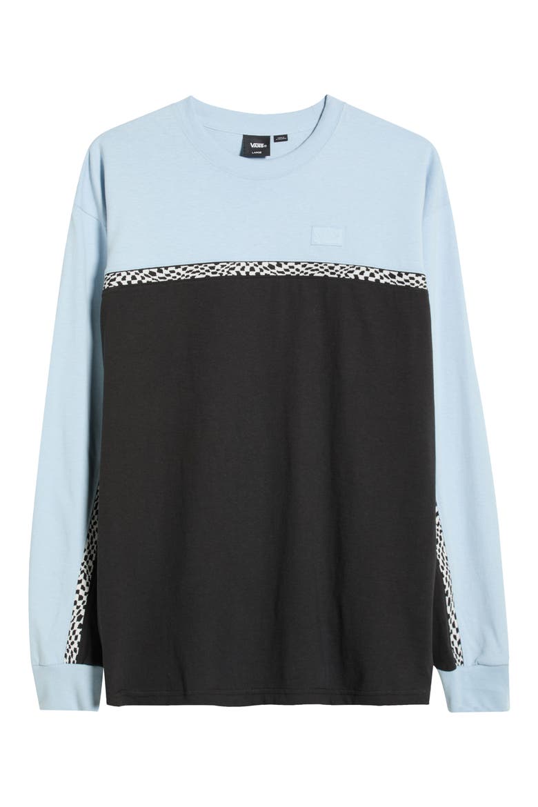 Colorblock Long Sleeve Sweatshirt, Alternate, color, SOFT SLATE-BLACK