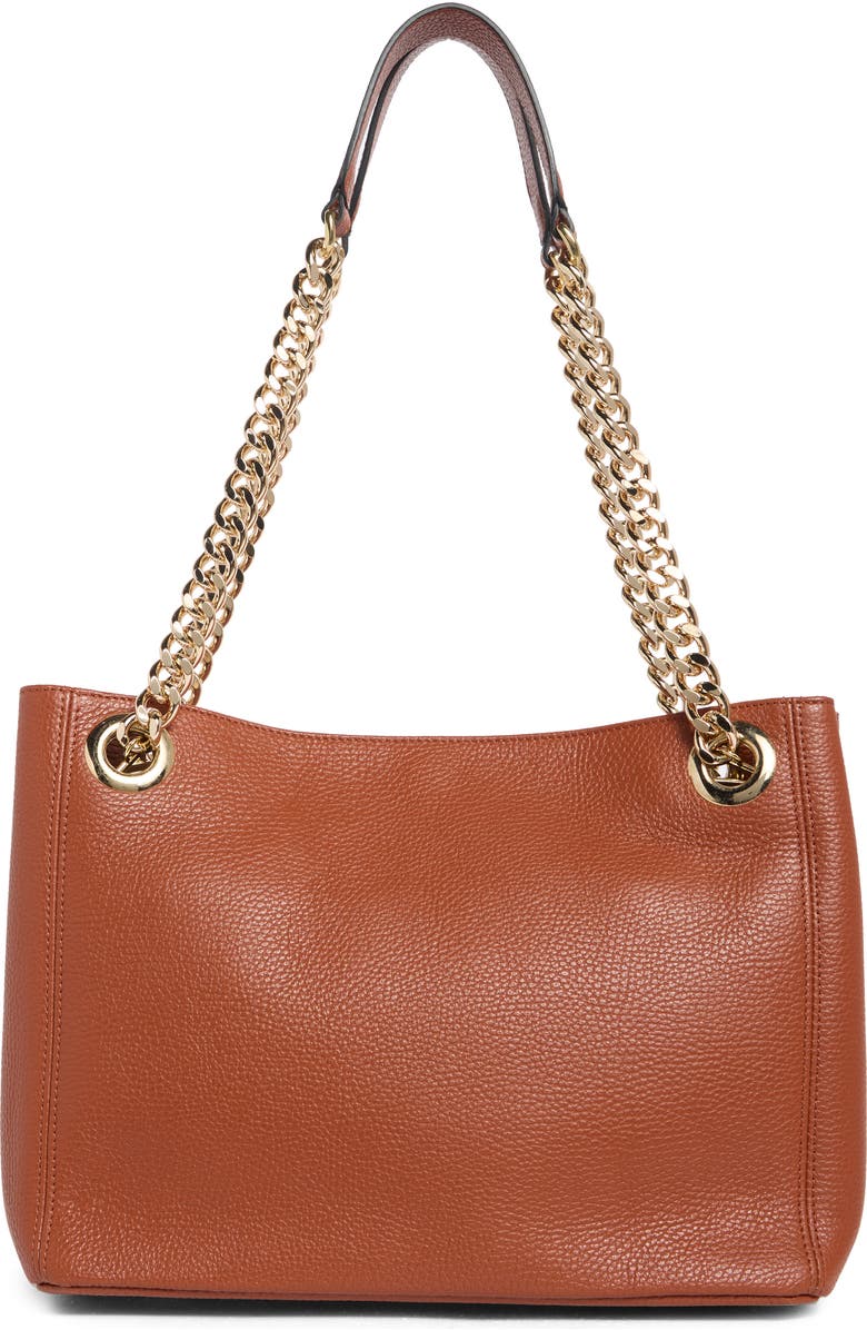VALENTINO BY MARIO VALENTINO Luisa Rock Leather Tote Bag, Alternate, color, Whiskey