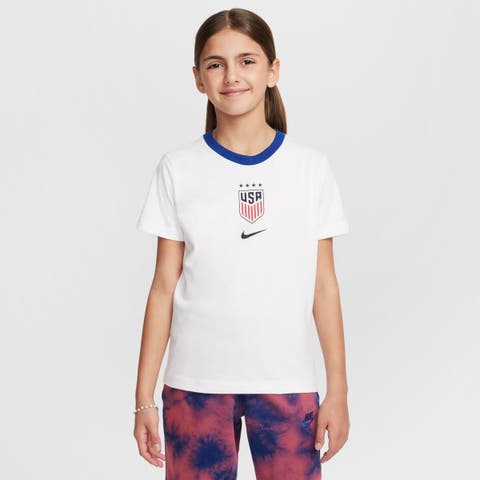 Youth Nike White USWNT Crest T-Shirt