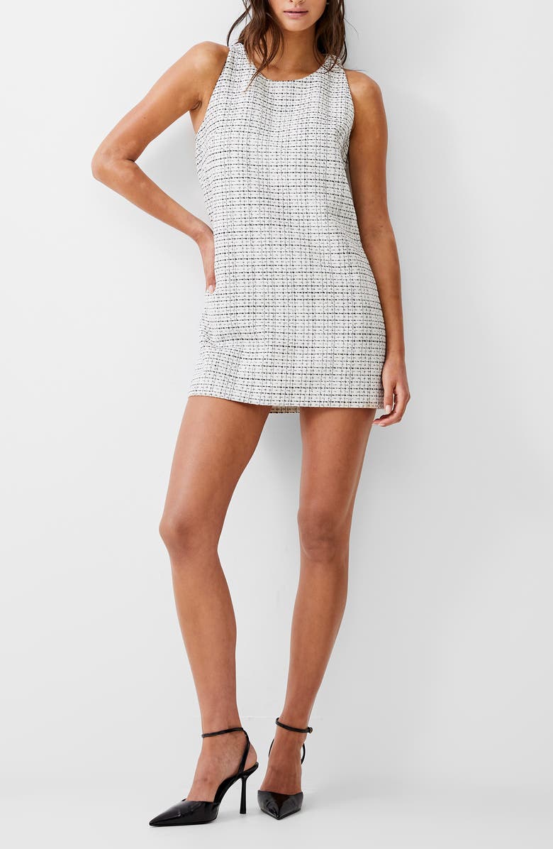 French Connection Effie Sleeveless Bouclé Shift Dress, Main, color,