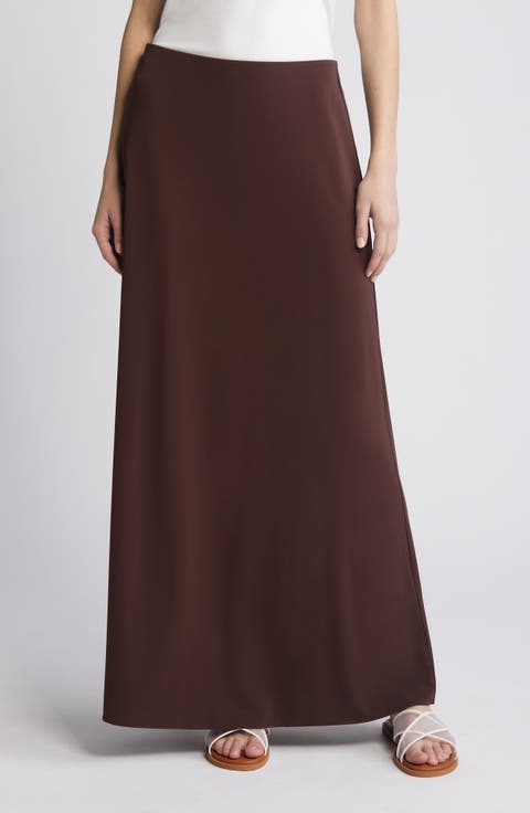 Anya Satin Maxi Skirt