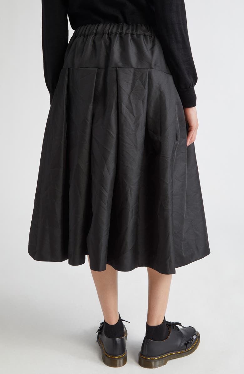 Comme des Garçons Comme des Garçons Pleated Gabardine Skirt, Alternate, color, 