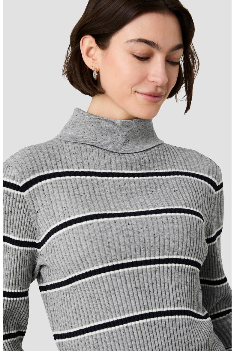 Mason Varsity Striped Turtleneck Sweater, Alternate, color, MASON KNIT STRIPE