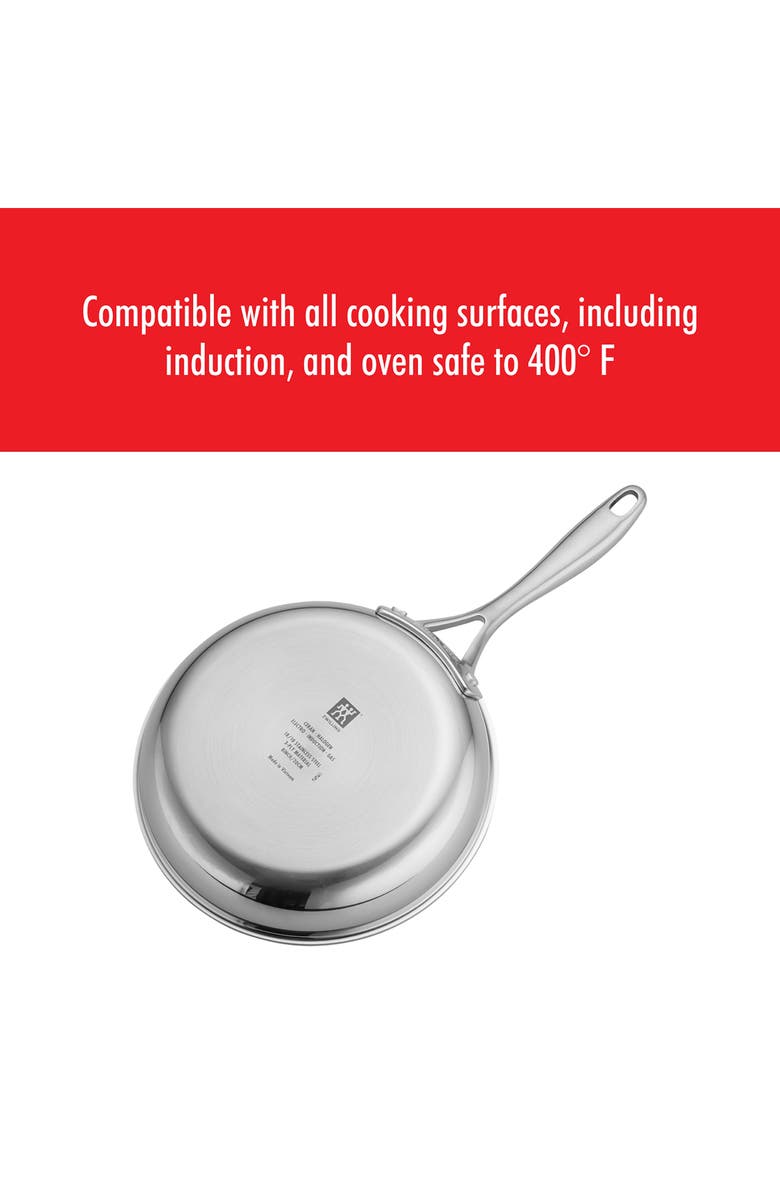 ZWILLING Clad CFX Stainless Steel Ceramic Nonstick Fry Pan 2-Piece Set, Alternate, color,