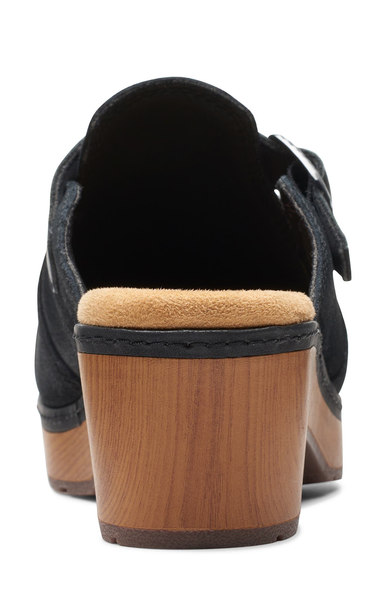 Clarks<sup>®</sup> Paizlee Nora Clog - Wide Width Available, Alternate, color, Black Suede