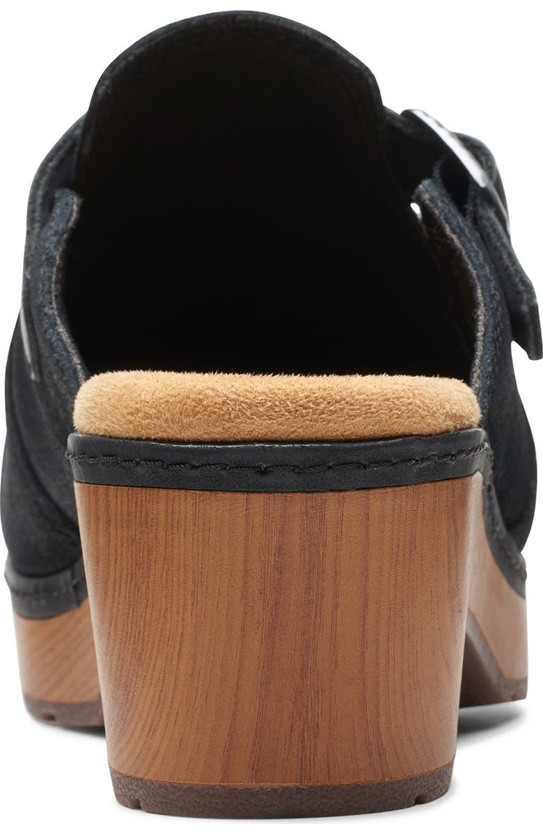 Clarks<sup>®</sup> Paizlee Nora Clog - Wide Width Available, Alternate, color, Black Suede