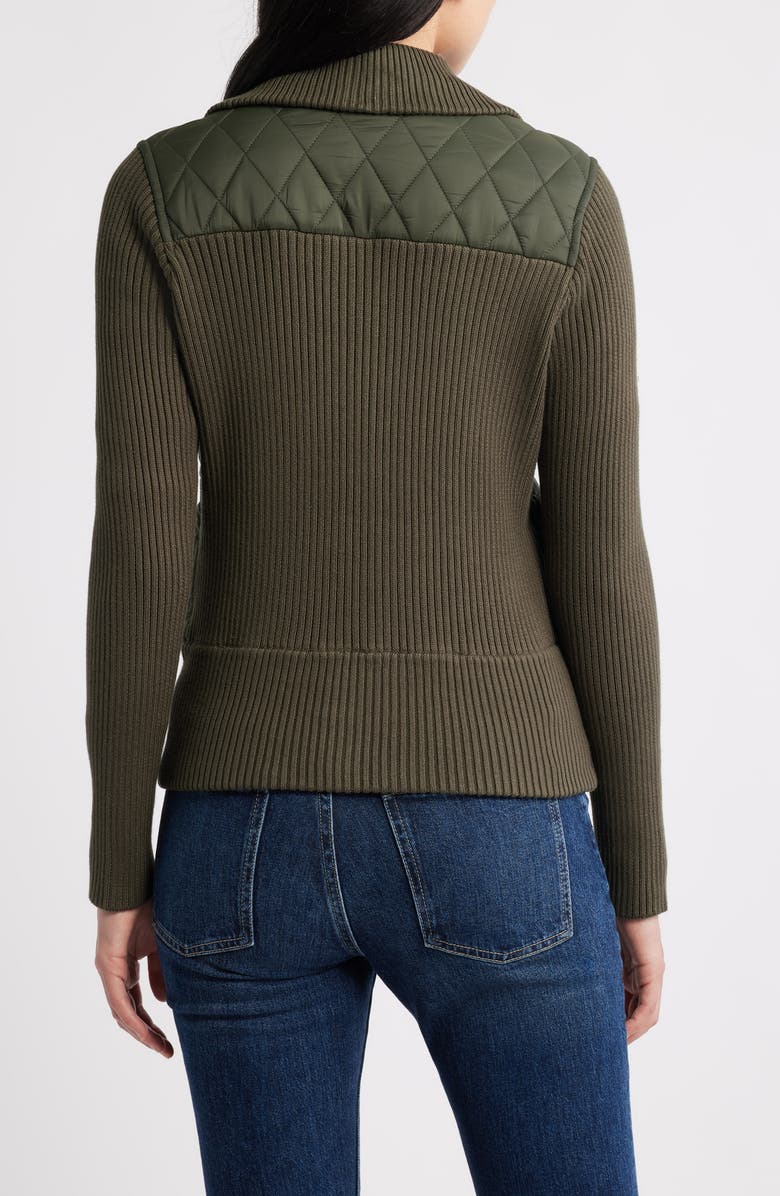 Liverpool Los Angeles Mixed Media Jacket, Alternate, color, Forest Night